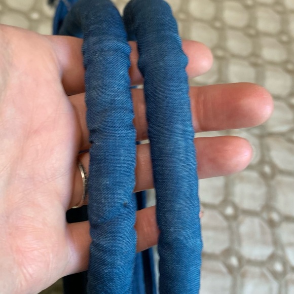 Blue Textured Tote Bag - Picture 6 of 7